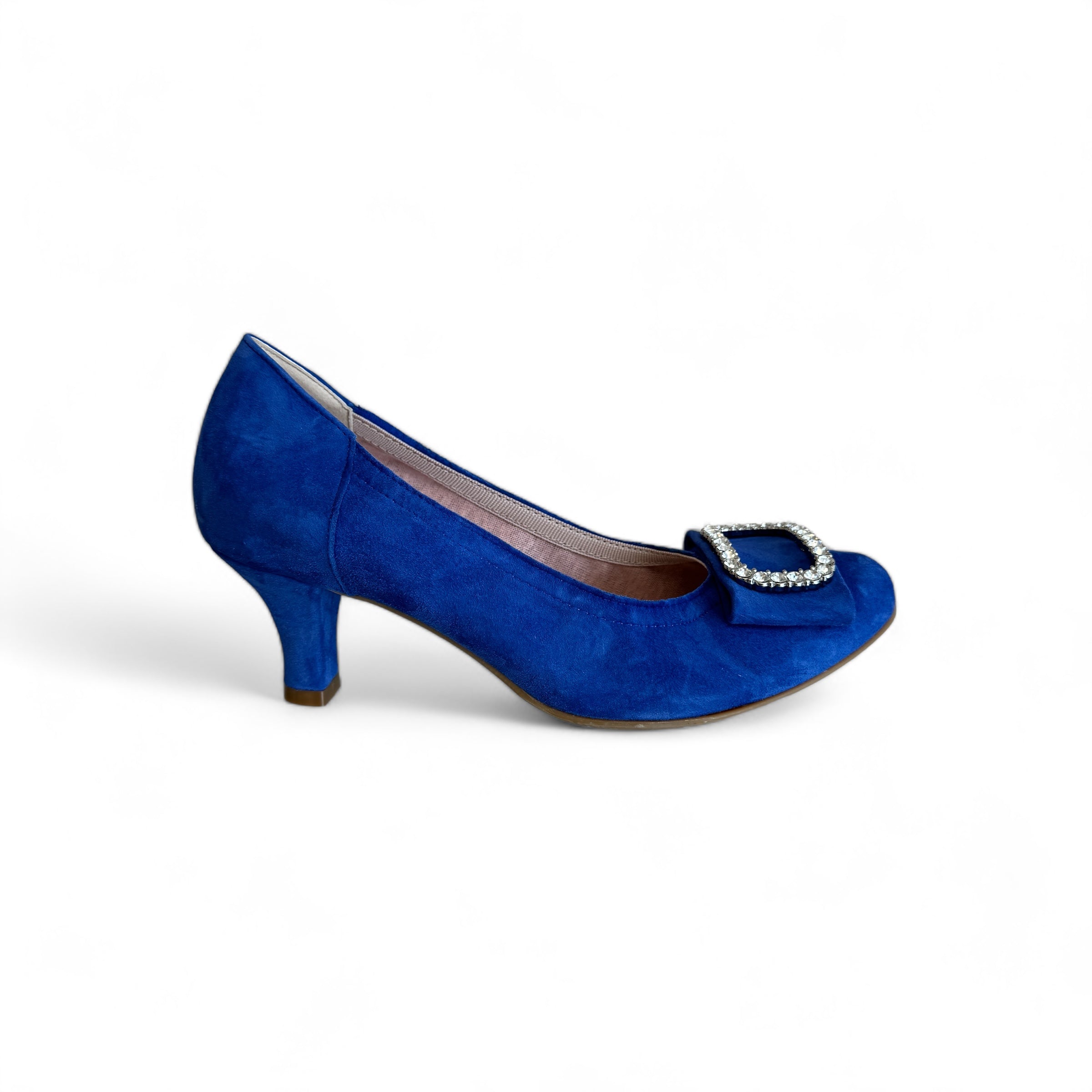 Electric blue kitten heels online