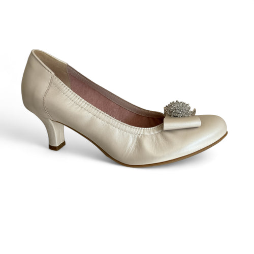 Le Babe Nappa Elegant Perla Court Shoe (Low Heel)