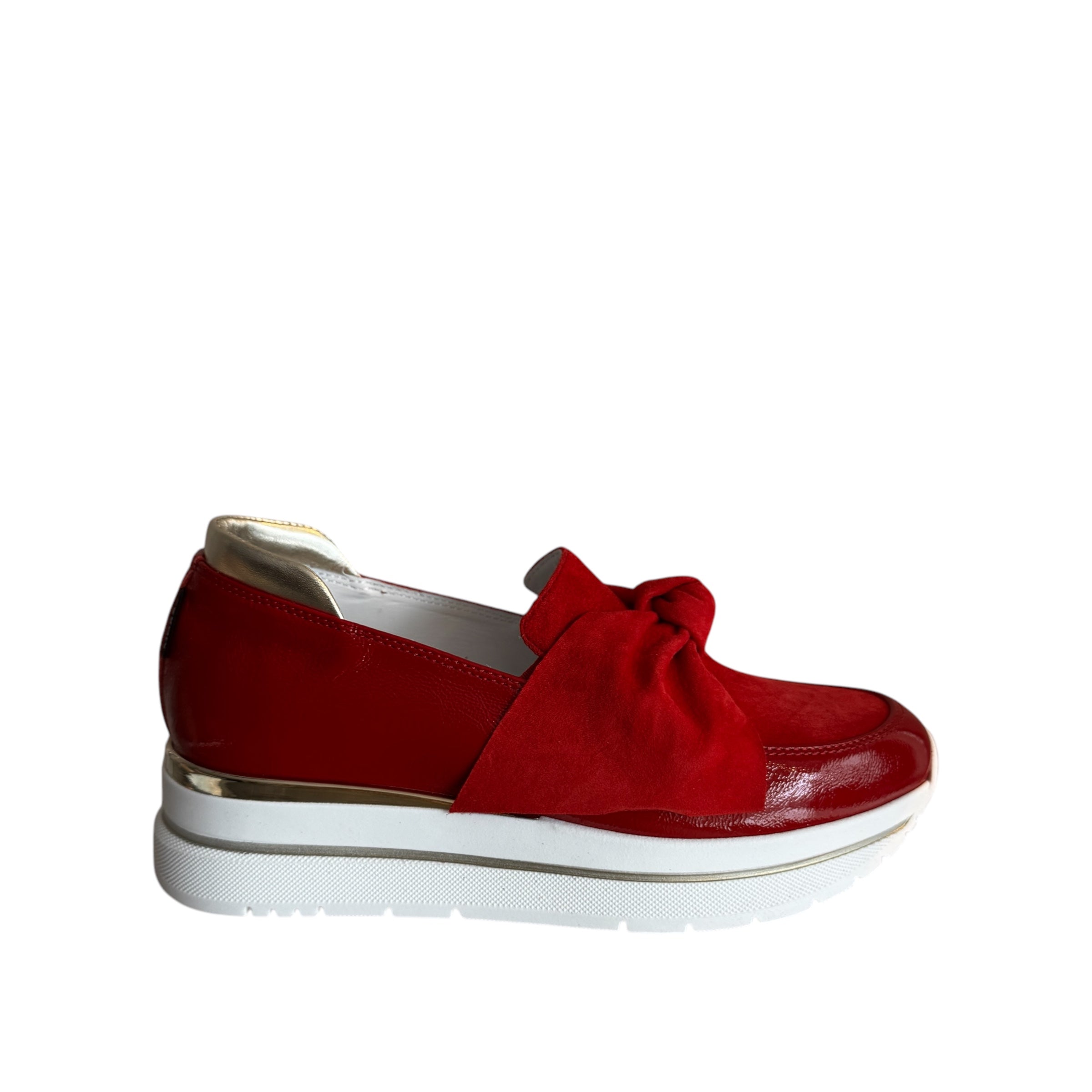 Marco Moreo Red Patent Wedge – Lusana Shoe Boutique