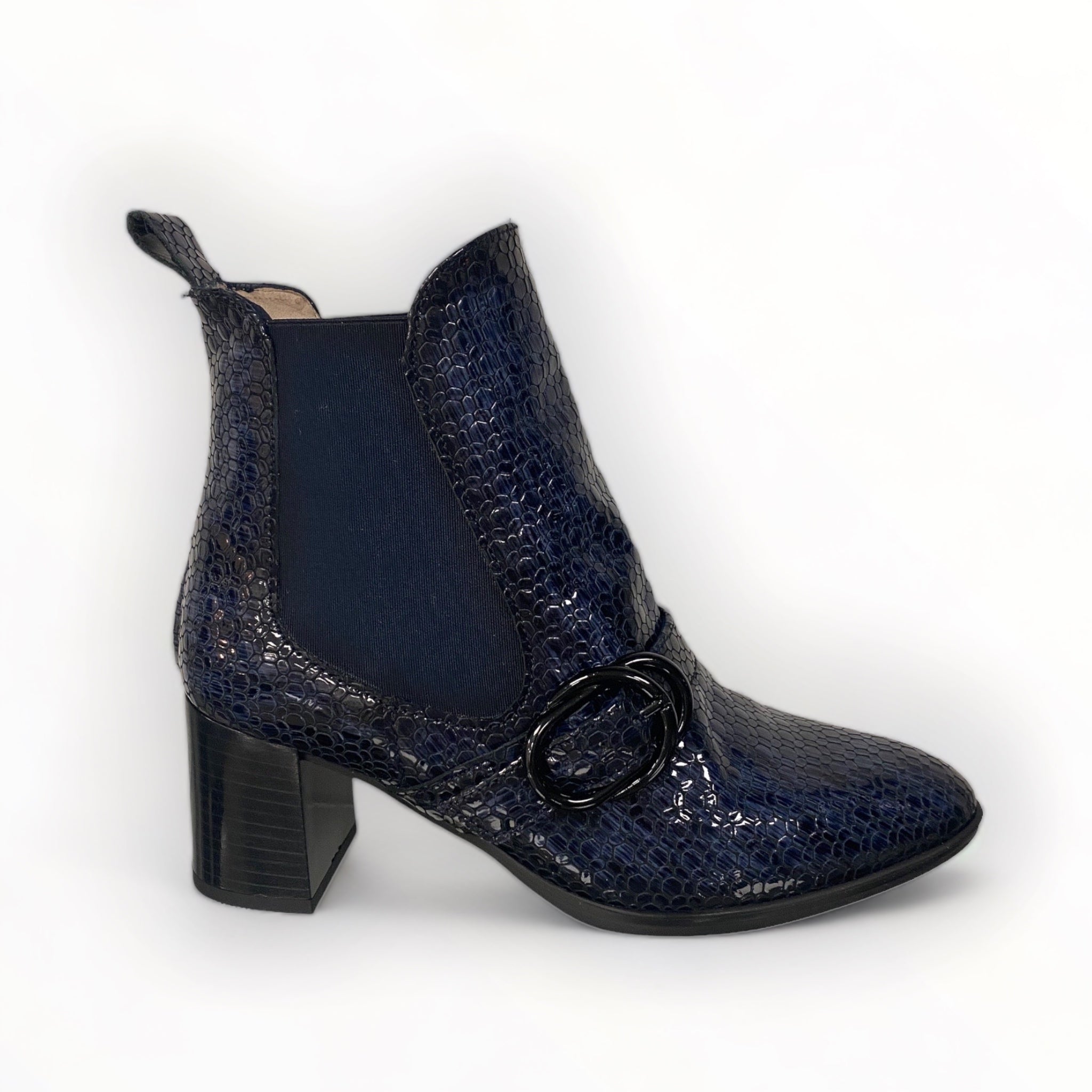 Navy cheap ankle boots