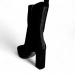 Marian Black Suede Platform Boot