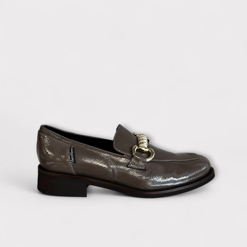 Marco Moreo Taupe Patent Loafer