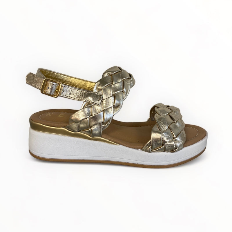 Repo Gold Wedge Sandal
