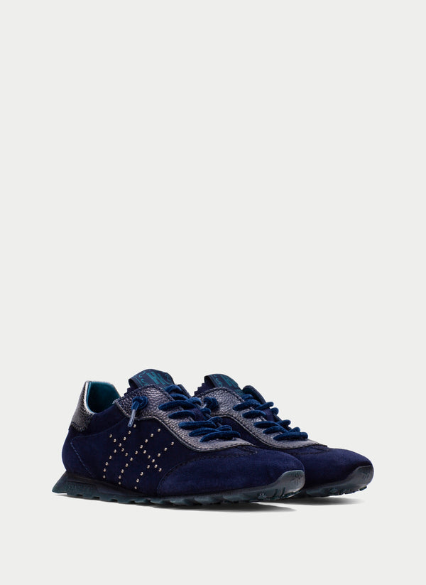 Hispanitas Zinnia Navy Suede Trainer