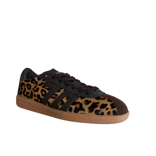 Back 70 Shelly Leopard Print Trainer