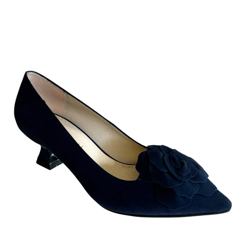 Marian Navy Suede Kitten Heel