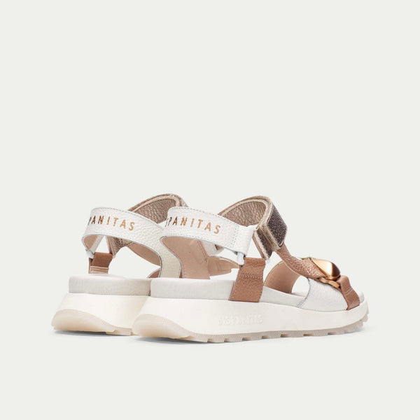 Hispanitas Ambar Almond Gold Sandal