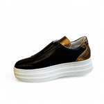 Marco Moreo Aretha Black / Leopard Leather Trainer