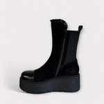 Marco Moreo Marlene Black Suede Boot