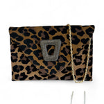 Marian Leopard Print Clutch Bag