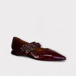 Marian Wine Patent Mary Jane Shoe