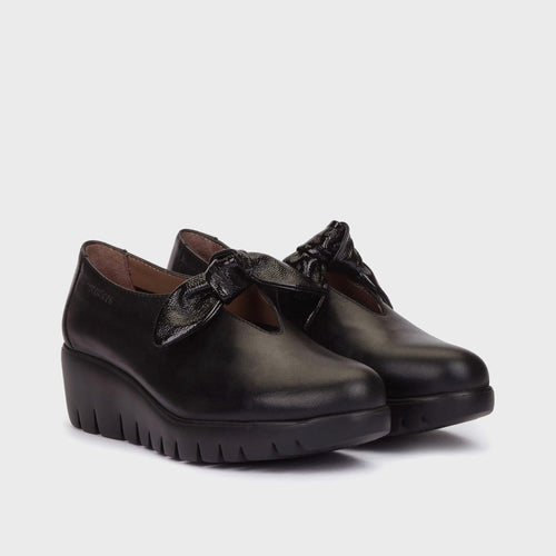 Wonders Fly 59 C-33159 Black Wedge Shoe