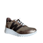 Wonders E-6760 Kyoto 60 Taupe & Gold Leather Trainer