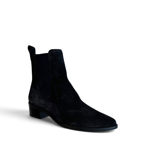 Paul Green Navy Suede Ankle Boot - 8271-