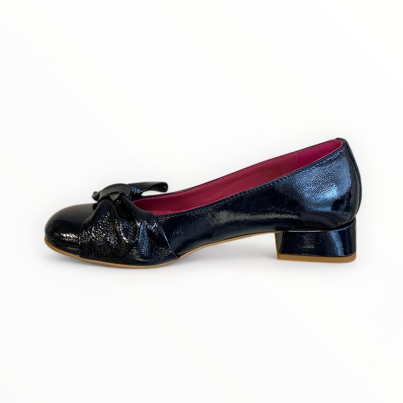 Marco Moreo Navy Patent Pump