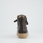 Paul Green Brown Leather Hi-Top Trainer