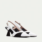 Hispanitas Black & White Slingback