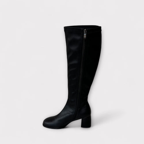 Pedro Anton Black Stretch Knee High Boot