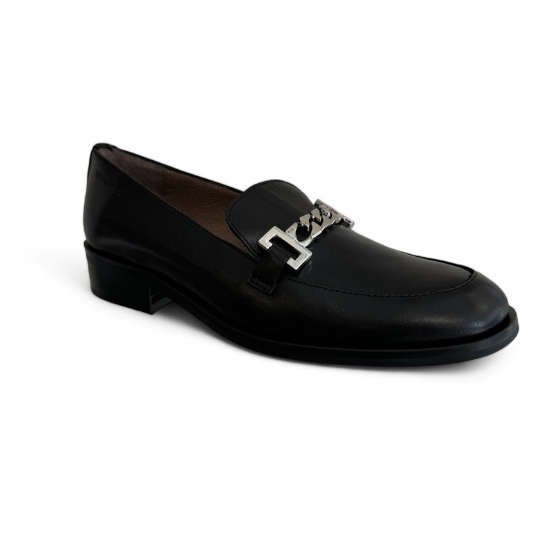 Wonders Robert Black Leather Loafer