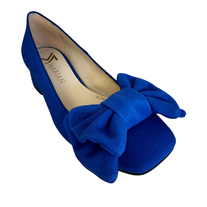 Marian Electric Blue Suede Block Heel
