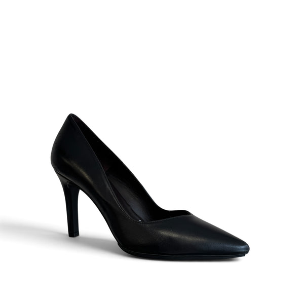 LODI Rabot-TP Black Leather Court Shoe