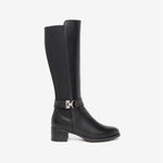 NeroGiardini Black Knee High Leather Boot