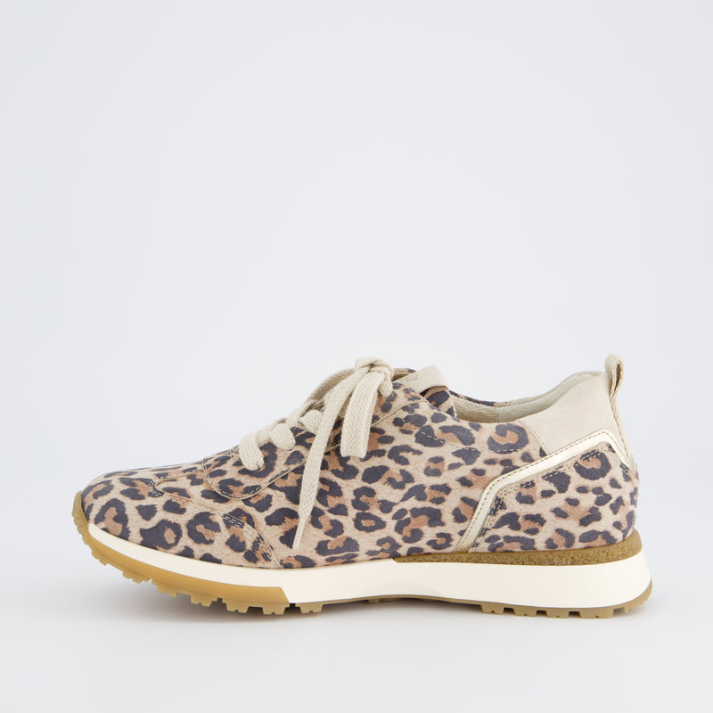 Paul Green Leopard Print Wedge Trainer