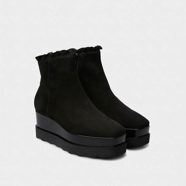 Marco Moreo Blanca Platform Suede Ankle Boot