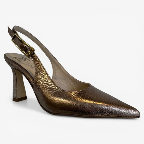 Marian Rosegold Leather Slingback