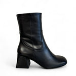 Wonders Mandy Black Leather Ankle Boot