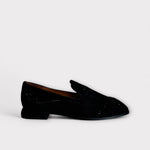 Marian Black Suede Loafer