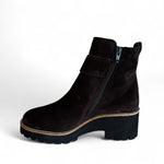Paul Green Mocca (Brown) Suede Wedge Ankle Boot