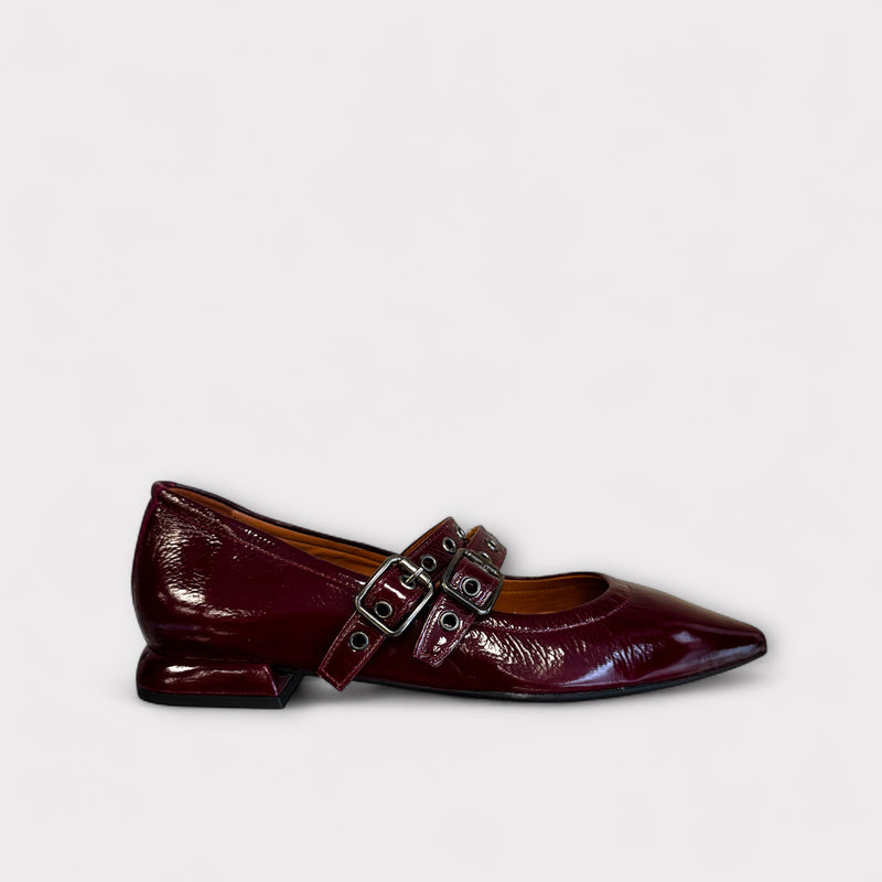 Marian Wine Patent Mary Jane Shoe