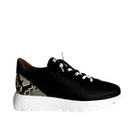 Wonders Odisei A-2495 Black Leather Trainer