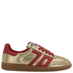 Back 70 Cloud Metallic Gold & Red Trainer