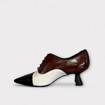 LODI Kal 5576 Black, Cream and Brown Shoe