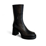 Marco Moreo Black Platform Midi Boot