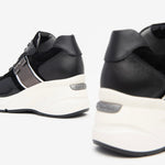 NeroGiardini Black High Wedge Trainer