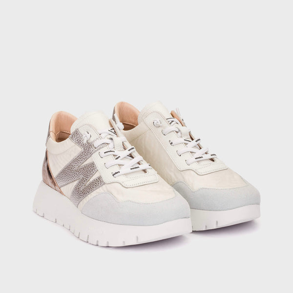 Wonders A-24100 White & Silver Trainer