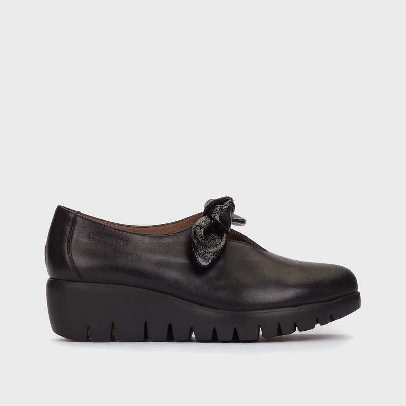Wonders Fly 59 C-33159 Black Wedge Shoe