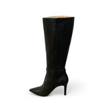 LODI Resuir Black Leather Knee Boot