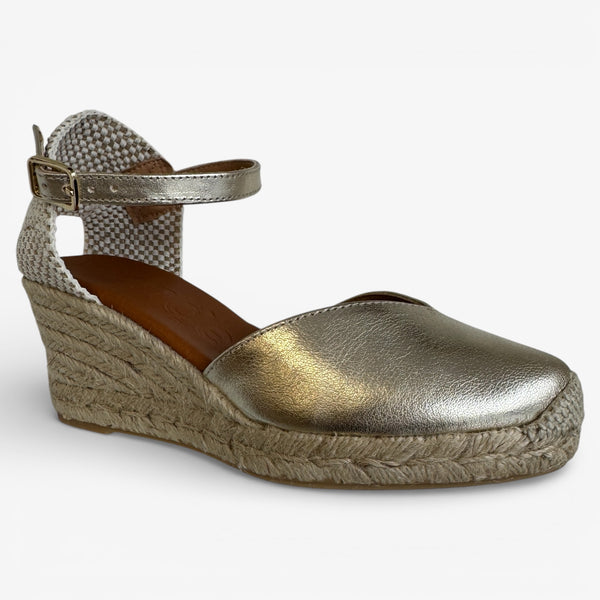 Wonders Sinai 85 Gold Espadrille
