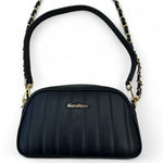 Marco Moreo Navy Leather Crossbody Bag