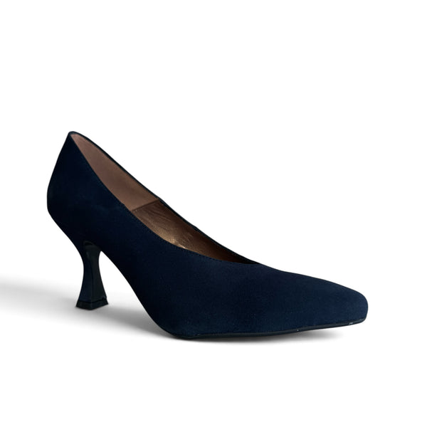 Marian Navy Suede Court Shoe