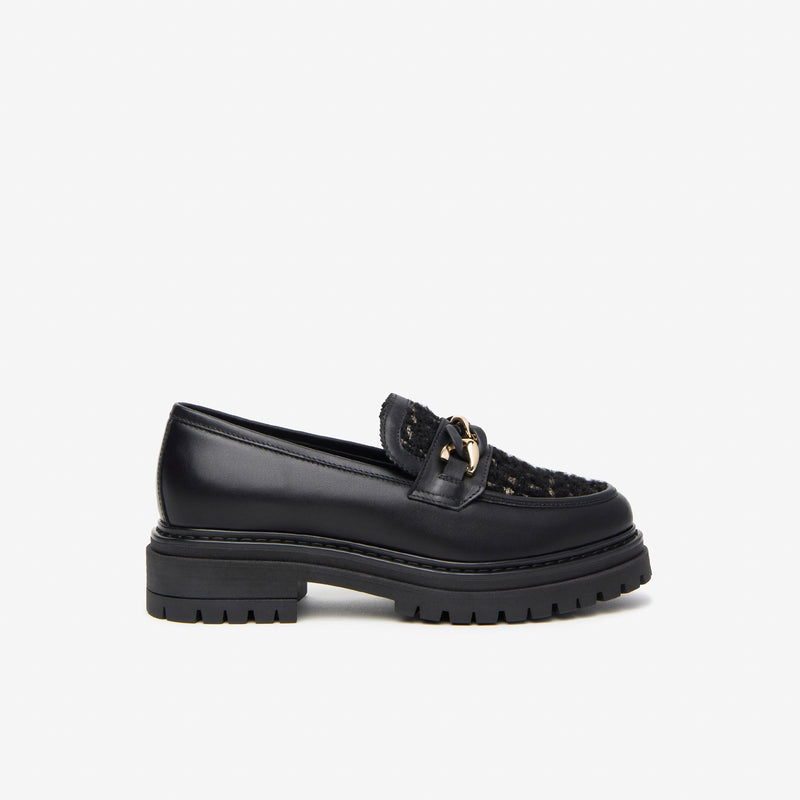 NeroGiardini Black Chunky Loafers