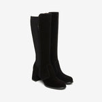 NeroGiardini Black Suede Knee High Boot