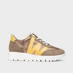 Wonders A-2476 Odisei Taupe/Yellow Trainer
