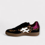 Another Trend Black & Leopard Print Trainer