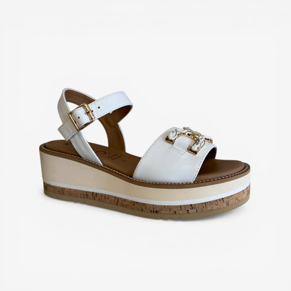 Repo White Platform Sandal - 61283-E6
