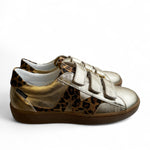 Marco Moreo Metallic Gold Leather Trainer